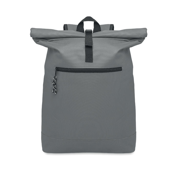 Sac à dos enroulable publicitaire ordinateur 15" IREA gris pierre